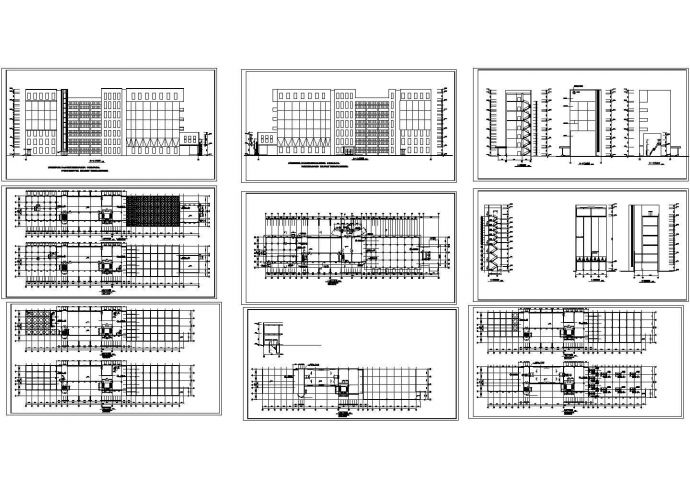 某面粉厂七层框架结构制粉车间设计cad全套建筑施工图（标注详细）_图1