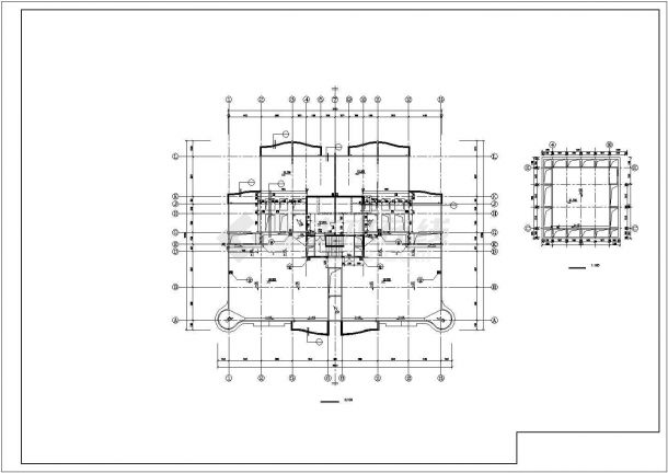 北京高层公寓建筑CAD平面布置参考图-图一