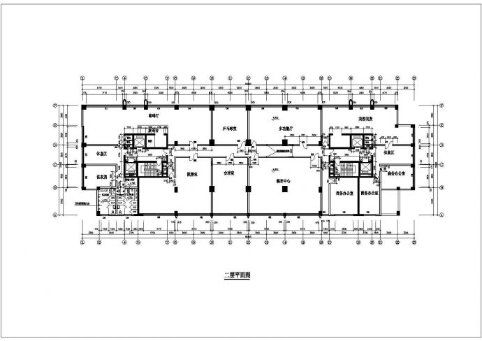 某高层住宅公寓CAD平面布置参考图_图1