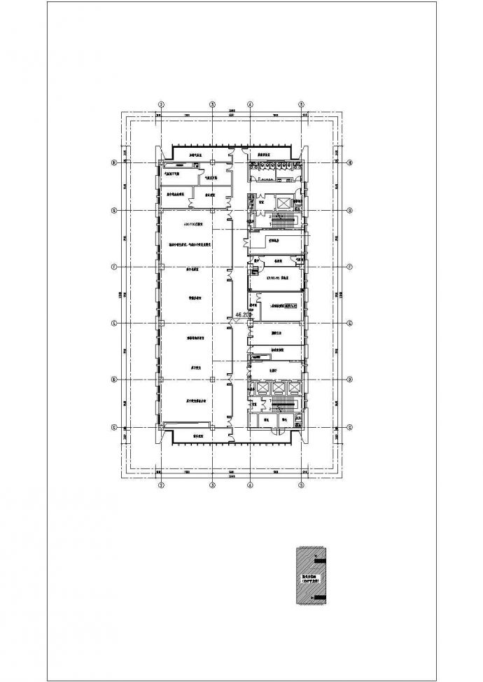 廊坊建筑平底面CAD电气设计完整图_图1