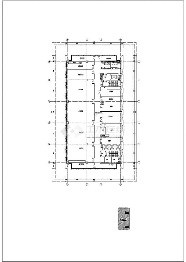 廊坊建筑平底面CAD电气设计完整图-图二