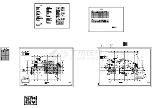 [江西]医院综合建筑群通风空调及消防系统设计施工图（冰蓄冷系统）-图一