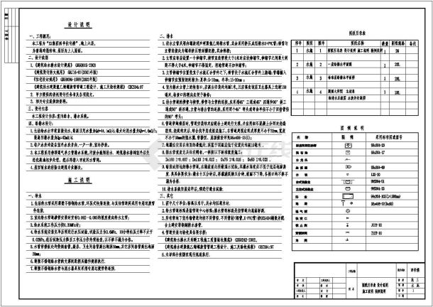 某6层(1梯2户4单元)砖混住宅楼给排水设计cad全套施工图（含设计说明）-图一