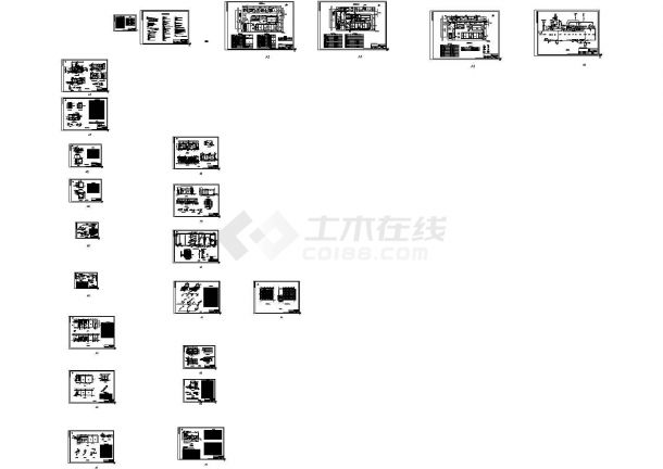 某市生活垃圾渗滤液处理设计施工图-图一