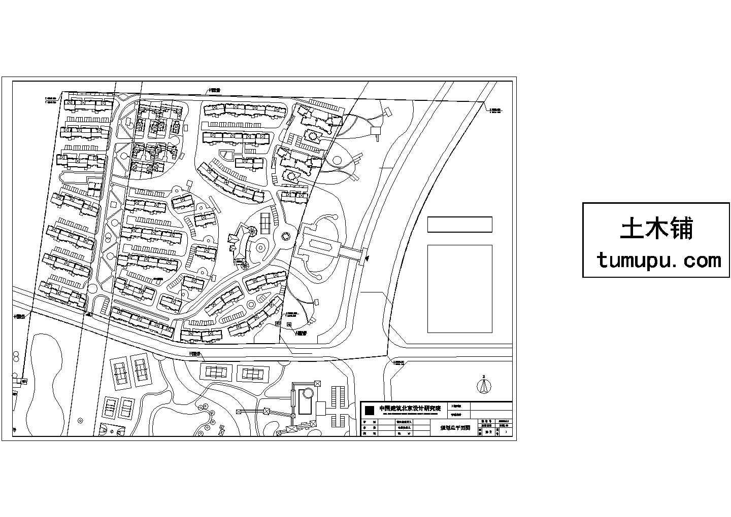 西安雁塔区凤城路欣鑫花园小区平面规划设计CAD图纸