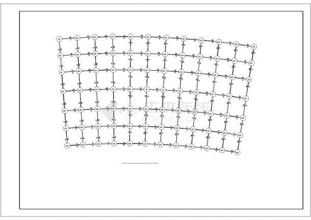 【最新】网架屋面结构设计方案CAD图纸-图一