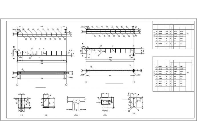 【最新】某修理车间钢结构工程设计方案CAD图纸_图1