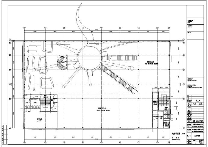 某地区博物馆建筑剖面CAD设计图纸cad图纸_图1