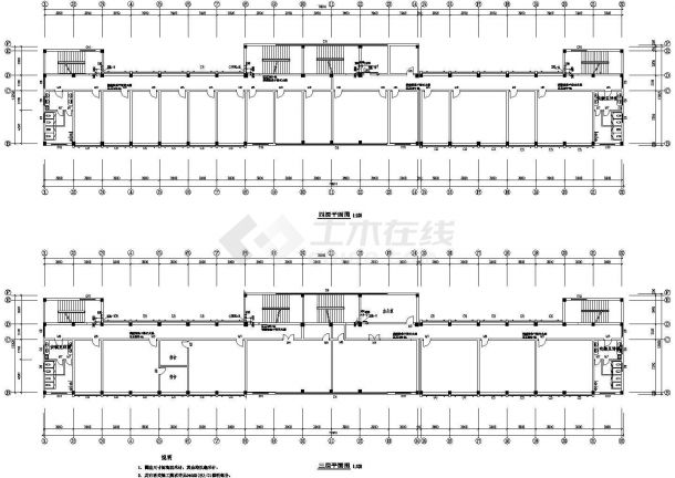 6层公路收费站单职工公寓楼给排水设计图-图一