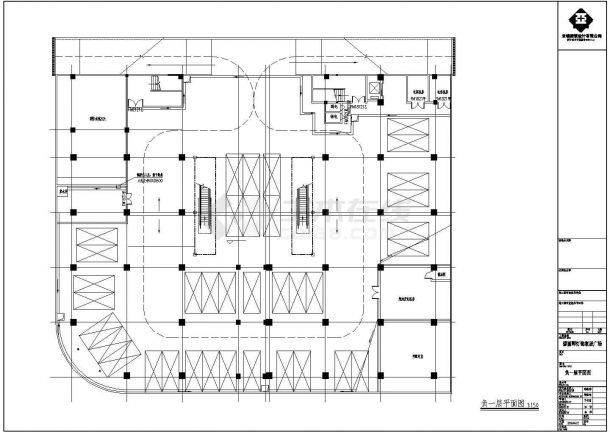 南京某家具广场施工方案设计全套CAD图-图一