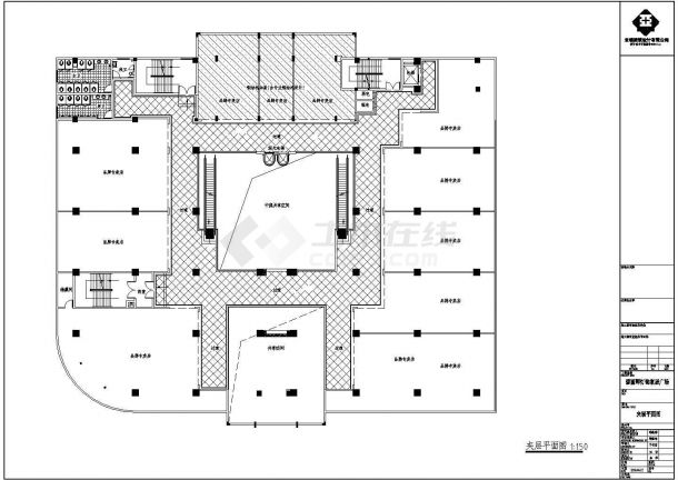 南京某家具广场施工方案设计全套CAD图-图二