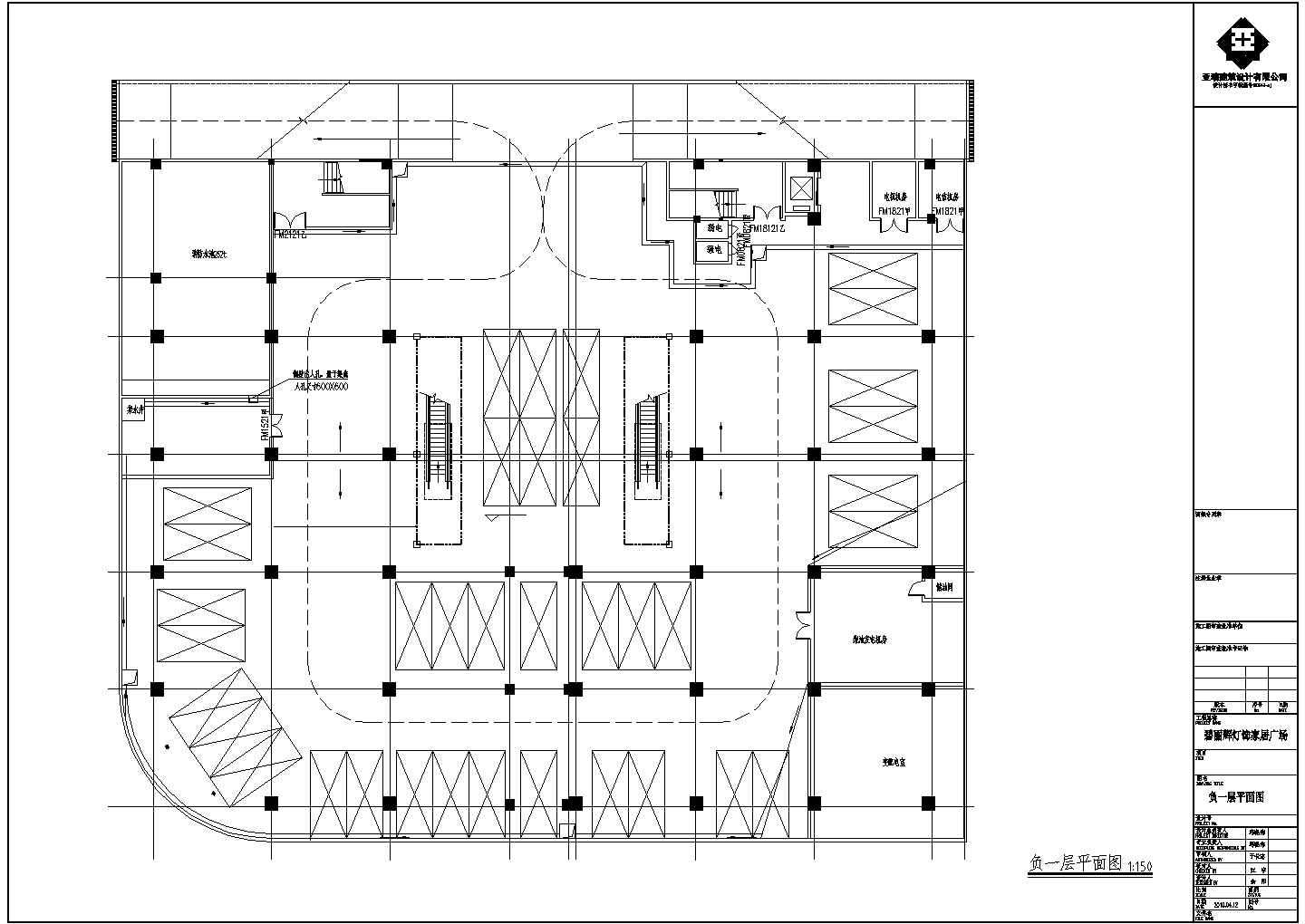 南京某家具广场施工方案设计全套CAD图