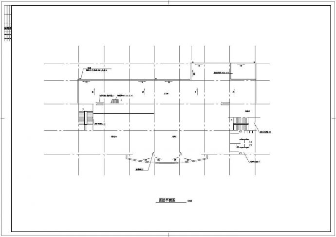 某市四层框架结构商场设计CAD图(含建筑防火设计)_图1