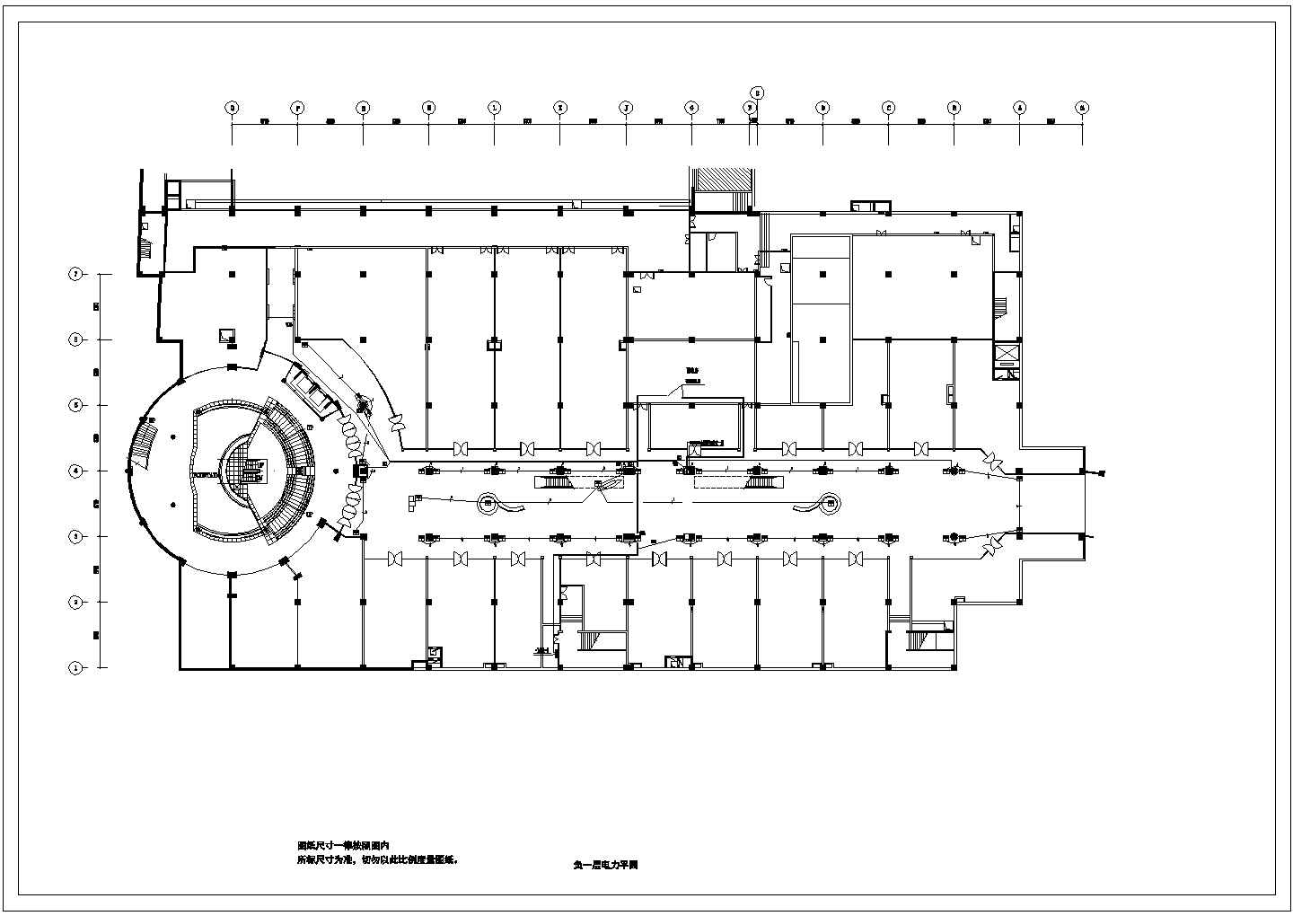 某大型商场公共空间电气设计CAD图