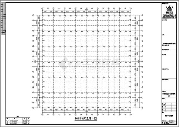 深圳某石材公司钢结构厂房工程设计CAD图-图二