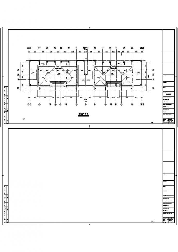 某四层花园洋房建筑设计CAD施工图（带入户花园）_图1