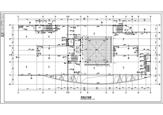 某四层医院门诊大楼建筑设计CAD方案图_图1