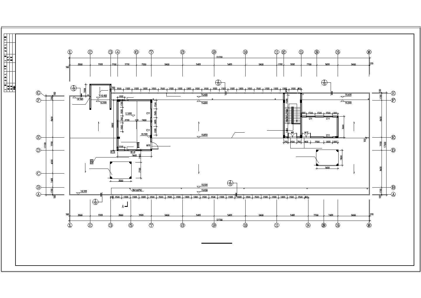 某五层精神病院建筑设计CAD扩初图