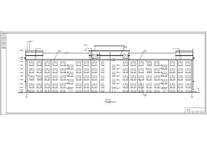 某五层小型医院建筑设计CAD施工图_图1