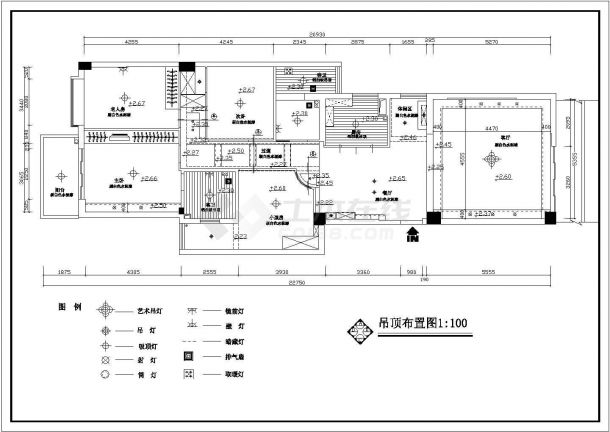 某农村豪华住宅房装修设计全套CAD图-图二