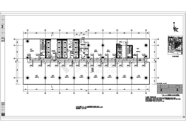 办公楼设计_[广东]超高层办公楼空调通风及防排烟系统cad施工图-图一