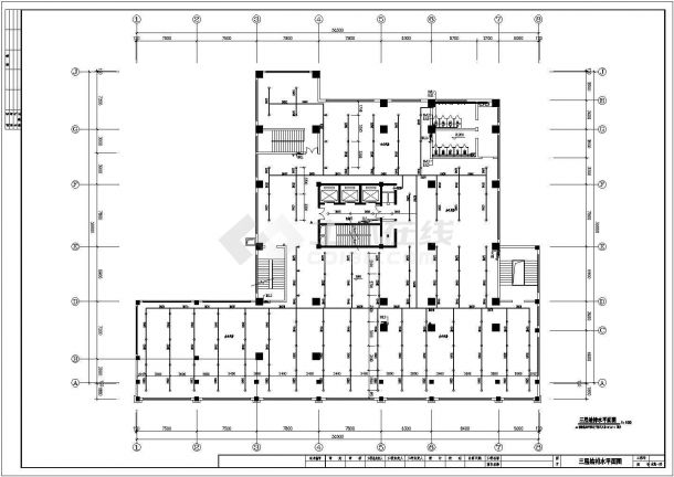 某地长56.54米 宽39米 -1+24层公寓住宅楼给排水设计CAD图-图一
