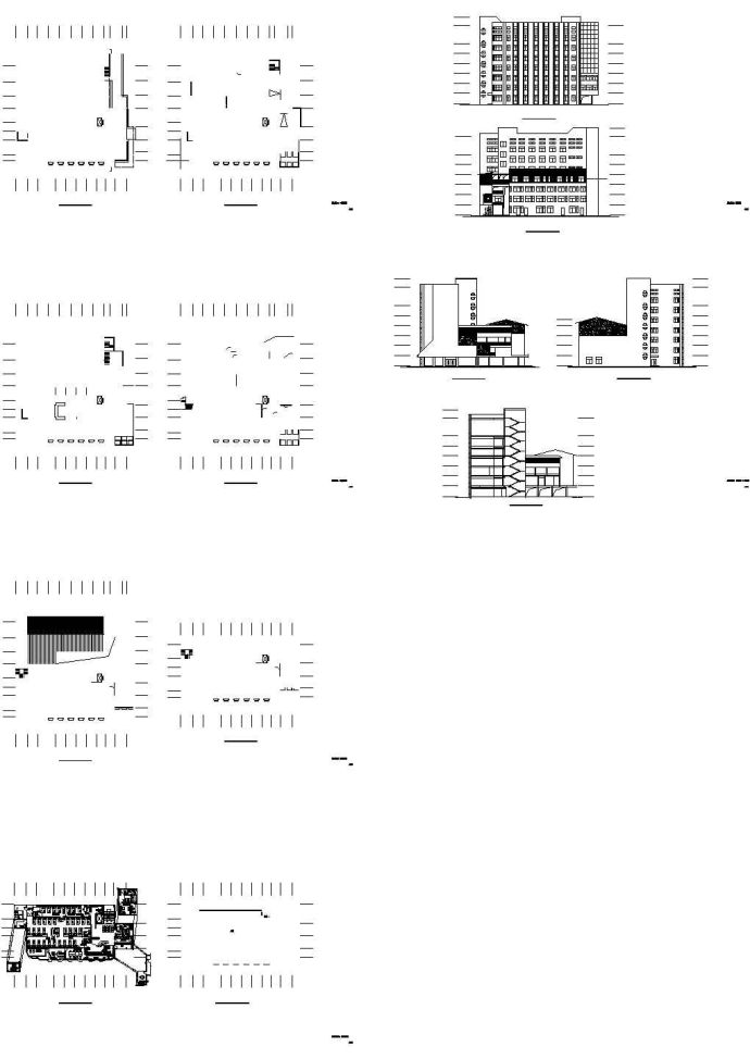 [广东]某医院七层急诊楼建筑施工图(cad)_图1