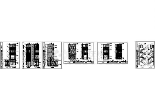 三层曦城别墅装饰工程施工cad图，共就是四张-图二