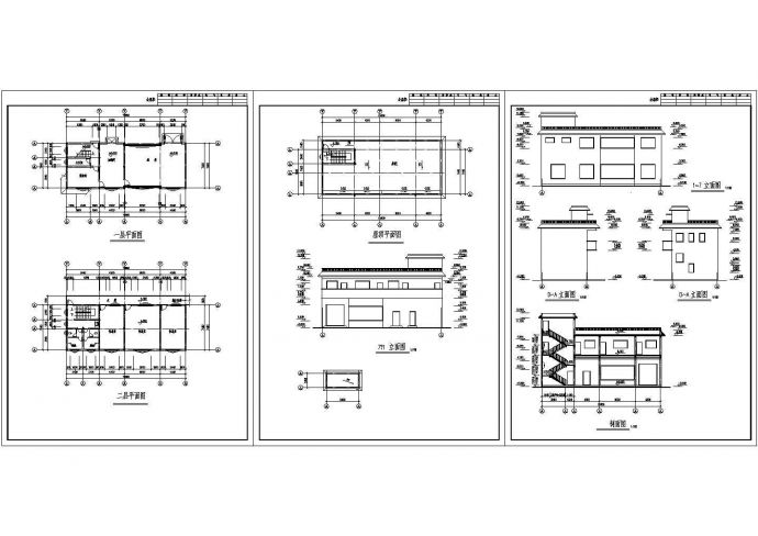 2层水厂建筑设计CAD图纸_图1
