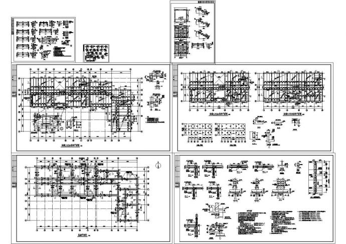 某小办公楼砖混结构cad设计施工图纸_图1