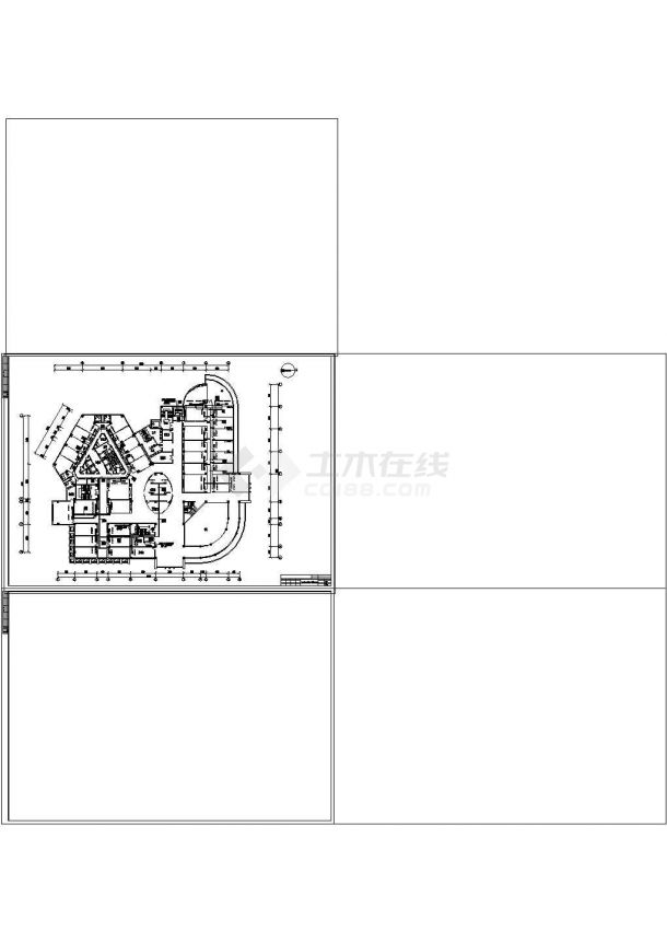 [江苏]高层办公大楼空调通风系统设计cad施工图（局部）-图二