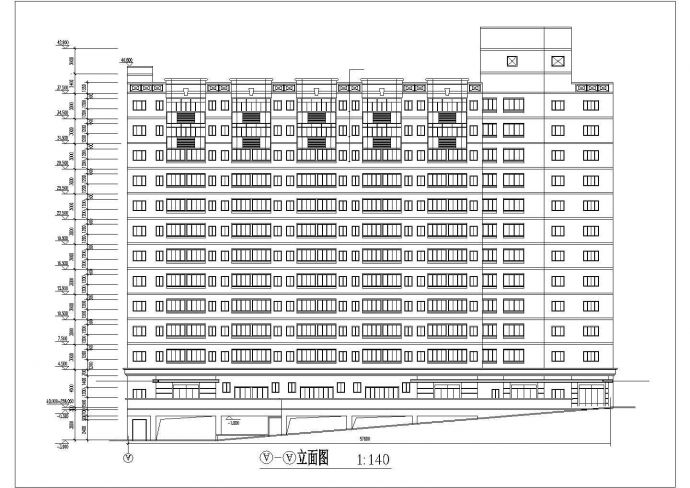 郑州市某中学1万平米12层框架结构宿舍楼全套建筑设计CAD图纸_图1
