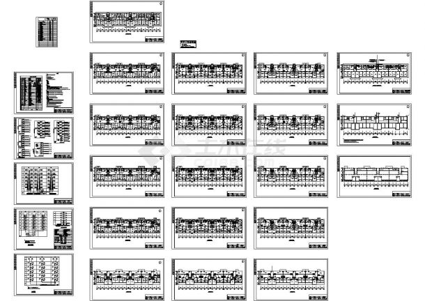 某五层住宅楼全套电气cad设计施工图（三级负荷）-图一