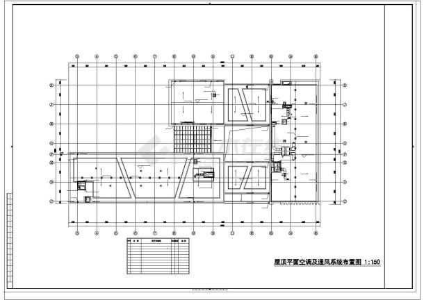 办公楼设计_上海多层办公楼空调通风防排烟系统cad施工图（地源热泵系统）-图二