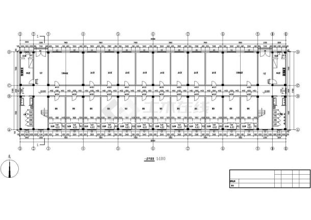 [河南]五层框架结构公寓楼建筑工程量计算实例-图二