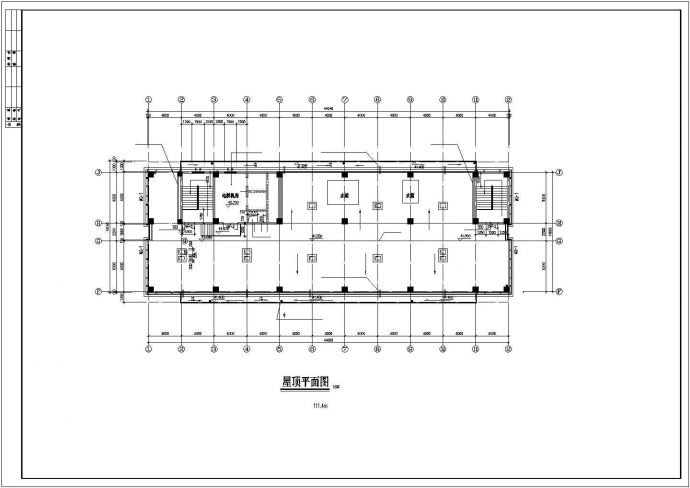 北京xx小区1.1万平米左右11层框架结构公寓楼全套建筑设计CAD图纸_图1