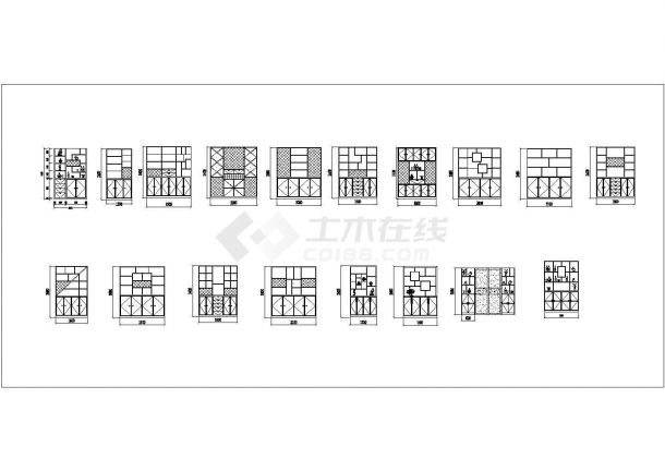 经典_装修设计常用酒柜设计cad全套立面图（甲级院设计，18图）-图一