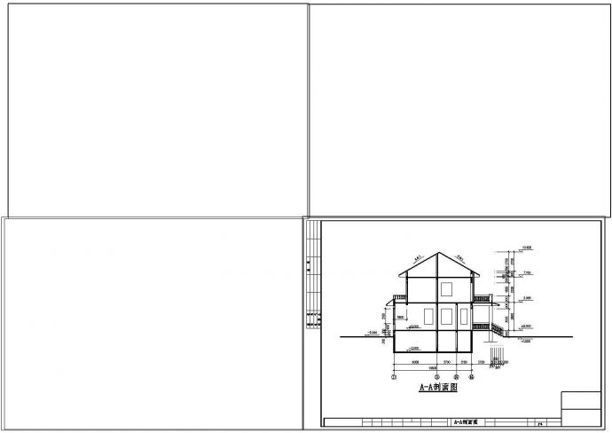私人别墅建筑、结构全套设计图（含设计说明）_图1