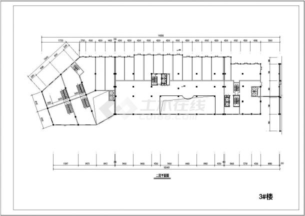 贴瓦屋面高层单公寓建筑设计CAD施工图-图一