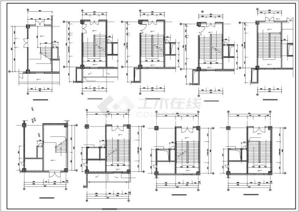 大型商场建筑施工CAD图，知名设计院-图一