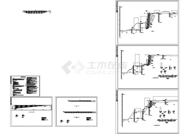 [重庆]锚杆挡墙边坡支护施工CAD图纸设计-图二