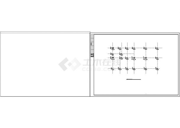 广场公厕地下消防水池cad结构设计施工图纸-图二