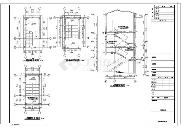 农民新村双户联住宅建筑设计施工图-图一