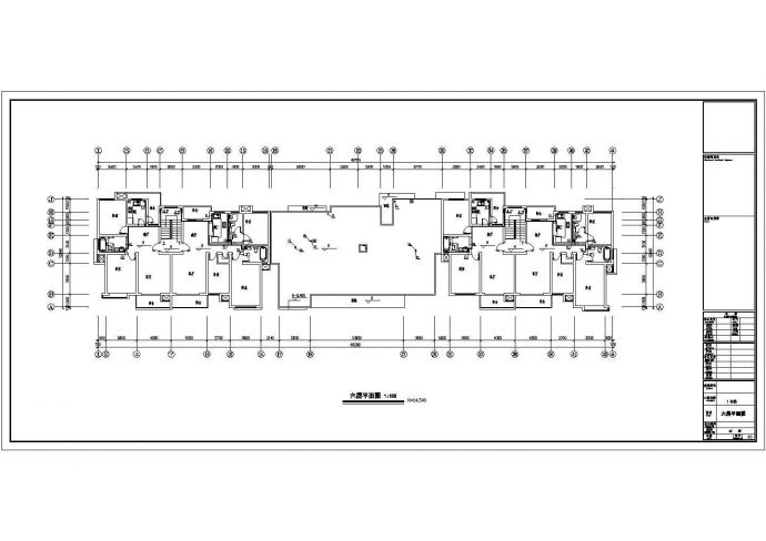 跃层式住宅楼给排水设计施工平面CAD参考图_图1