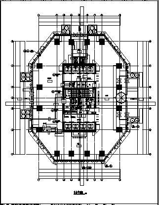 某市三十八层中铁科研中心大厦建筑施工cad图，共一百多张-图二