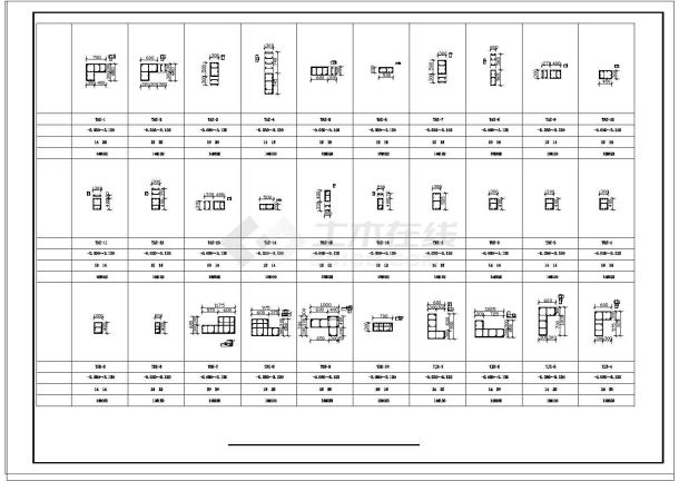 某带人防高层住宅楼结构cad设计施工图纸-图二