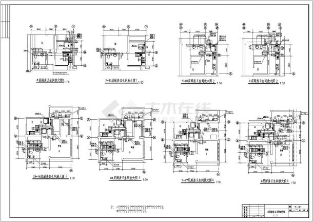 某综合高层（5星酒店和公寓）给排水设计施工图-图二