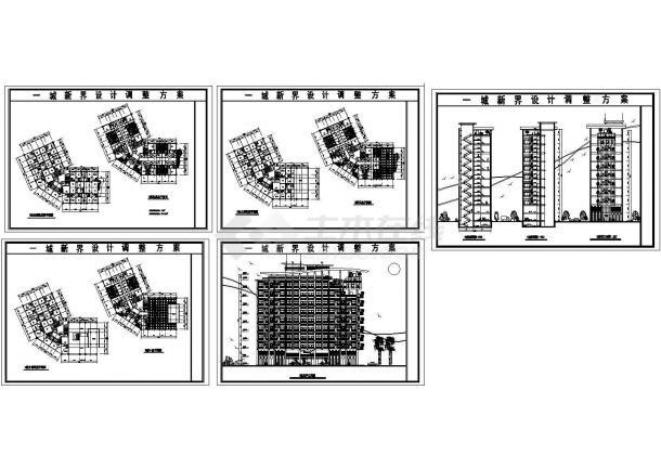 某十一层框剪结构住宅楼建筑设计方案图-图二
