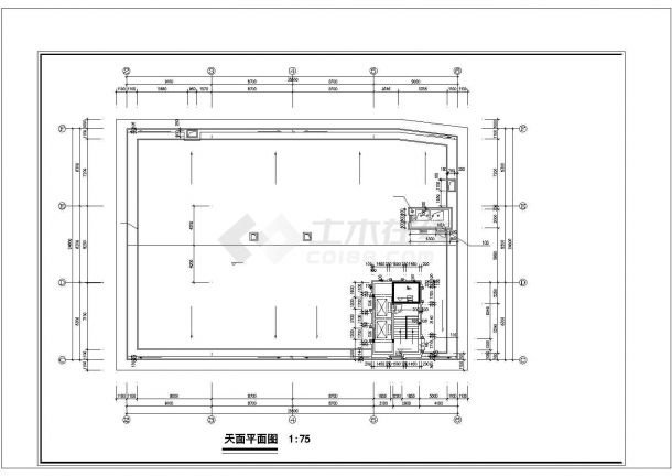 广州酒店式公寓住宅楼建筑施工平面设计图-图一