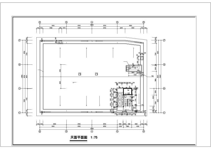 广州酒店式公寓住宅楼建筑施工平面设计图_图1